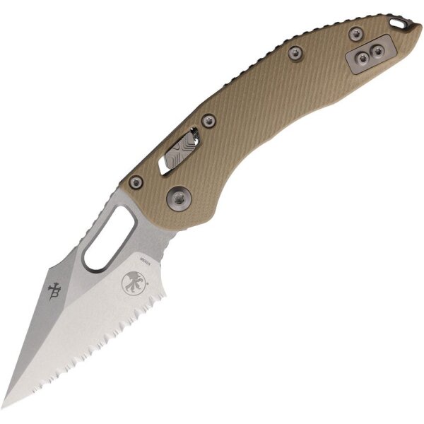 Microtech Stitch S/E Ram Lok SW Tan Böhler M390 Stahl