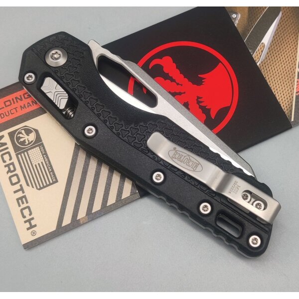 Microtech MSI Ram-Lok Tri Grip SW PS Blk Tri 30th Anniversary 30 Jahre Jubiläum Partial Serrated M390MK Stahl Black Polymer Griff Made in USA
