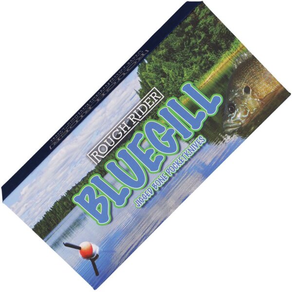 Rough Ryder Bluegill Barlow Rough Rider klassisches Taschenmesser Doppelklinge Knochengriff Bone Knochen grün schwarz black green