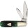 Rough Ryder Bluegill Barlow Rough Rider klassisches Taschenmesser Doppelklinge Knochengriff Bone Knochen grün schwarz black green