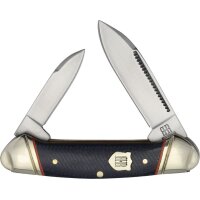 Rough Ryder Mini Canoe Blue Denim Micarta Rough Rider
