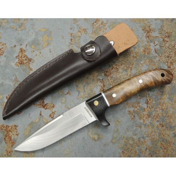 Böker Magnum Elk Hunter Jagdmesser mit Lederscheide Messer 02GL683