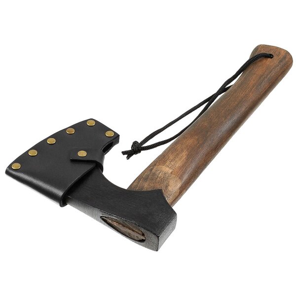 Fox Outdoor Axt Beil  " Viking " 3Cr13MoV Stahl Holzstiel Lederscheide