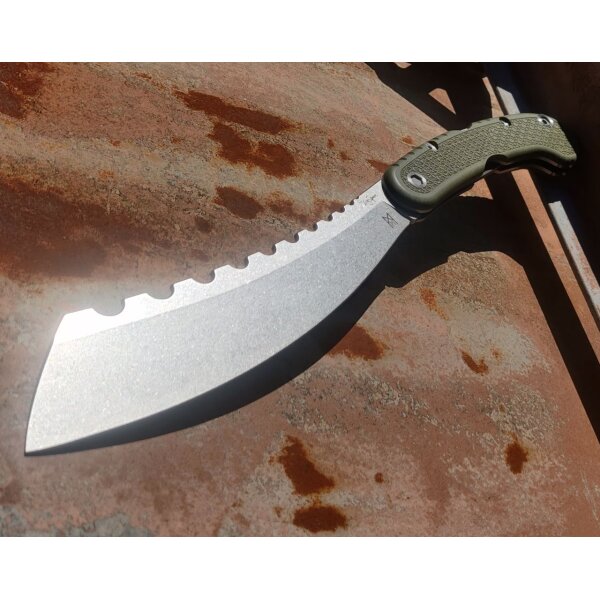 Midgards Messer Parachete Olive Folding Machete großes Klappmesser 42a konform grün OD green oliv Pocket-Parang Parang
