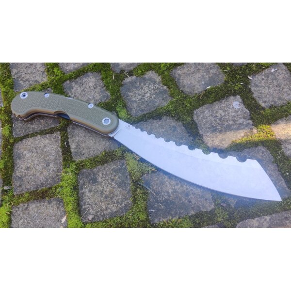 Midgards Messer Parachete Olive Folding Machete großes Klappmesser 42a konform grün OD green oliv Pocket-Parang Parang