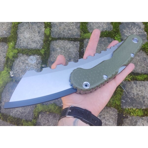 Midgards Messer Parachete Olive Folding Machete großes Klappmesser 42a konform grün OD green oliv Pocket-Parang Parang