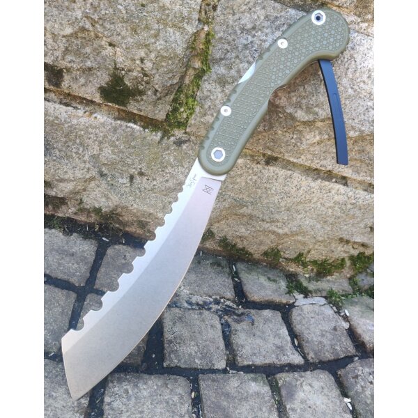 Midgards Messer Parachete Olive Folding Machete großes Klappmesser 42a konform grün OD green oliv Pocket-Parang Parang