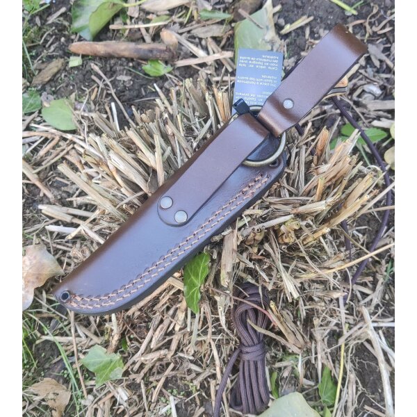 Joker Ranger Scandi Maserbirke Bushcraft Lederscheide