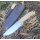 Joker Ranger Scandi 14C28N Stahl Maserbirke Bushcraft Lederscheide Feuerstarter