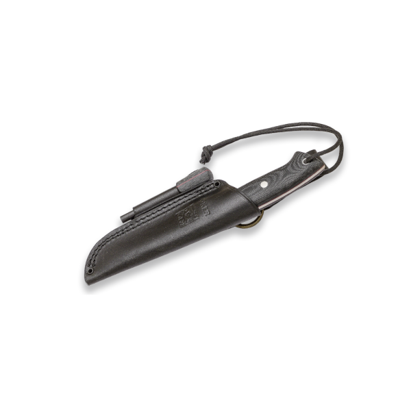 Joker Ranger Scandi Micarta Bushcraft Lederscheide Feuerstarter