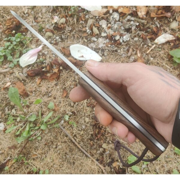 Joker Ranger Scandi Walnuss Bushcraft Lederscheide