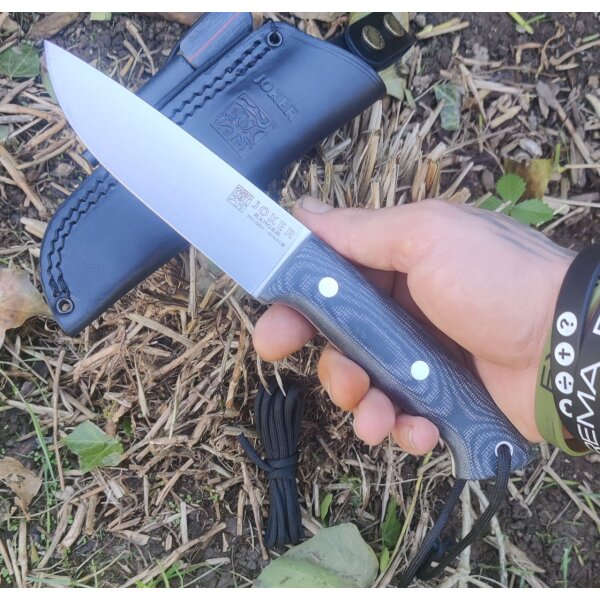 Joker Ranger Micarta Bushcraft Lederscheide Feuerstarter