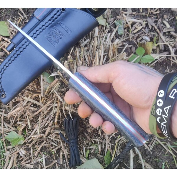 Joker Ranger Micarta Bushcraft Lederscheide Feuerstarter