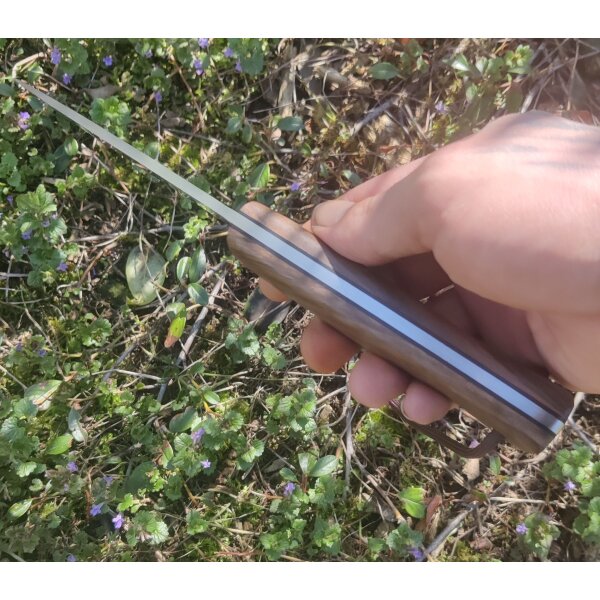 Joker Ranger Walnuss Bushcraft Lederscheide Feuerstarter