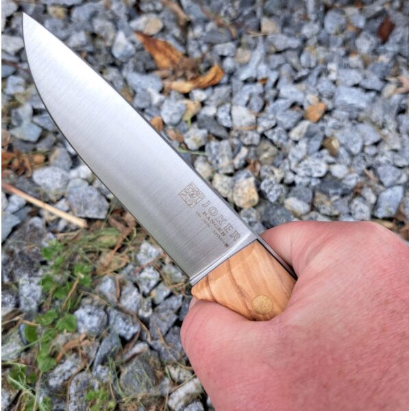 Joker Ranger Olive Bushcraft Lederscheide Feuerstarter