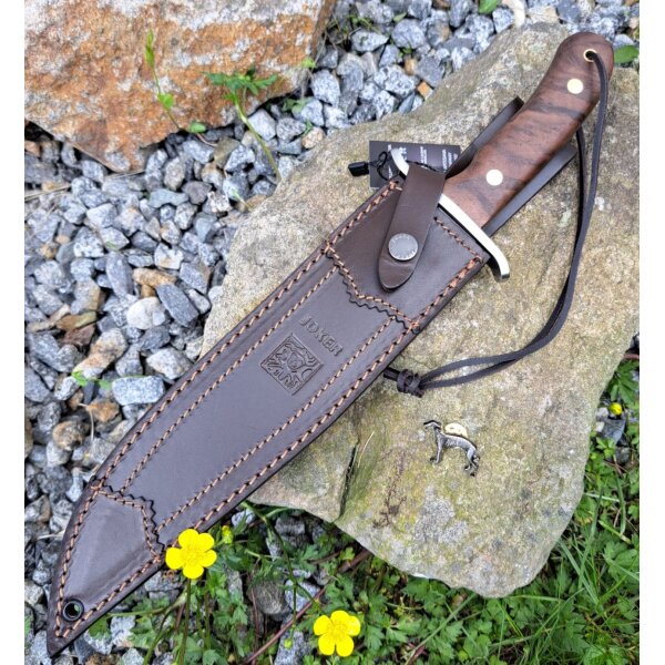 Joker Bowie 9.45 Walnuss N695 Stahl Lederscheide