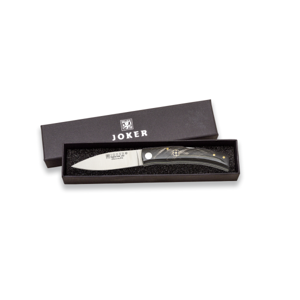 Joker Becada Premium Backlock Taschenmesser Büffelhorn Horn Mosaikpin Made in Spain
