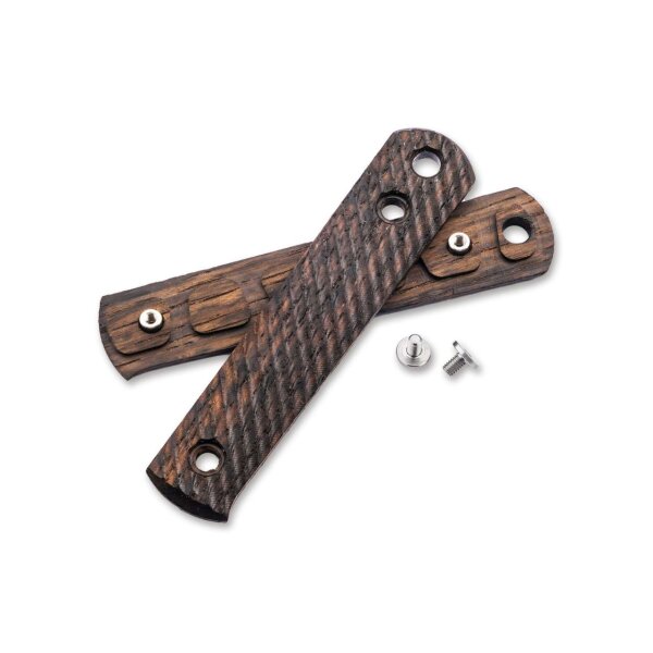 Böker Solingen BFF Packlite Griffschalen Räuchereiche Rope braun brown Holz 190673