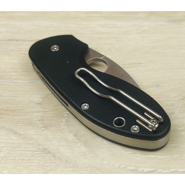 Spyderco Insistent Taschenmesser schwarz black G10 Griff Linerlock 8Cr13MoV Stahl Messer