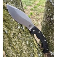 Midgards Messer EDC Kukri Backlock Schwarz Hybrid-Cryo-Stahl