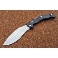 Midgards Messer EDC Kukri Backlock Schwarz Hybrid-Cryo-Stahl