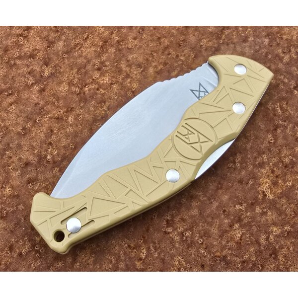 Midgards Messer EDC Kukri Backlock FDE Hybrid-Cryo-Stahl