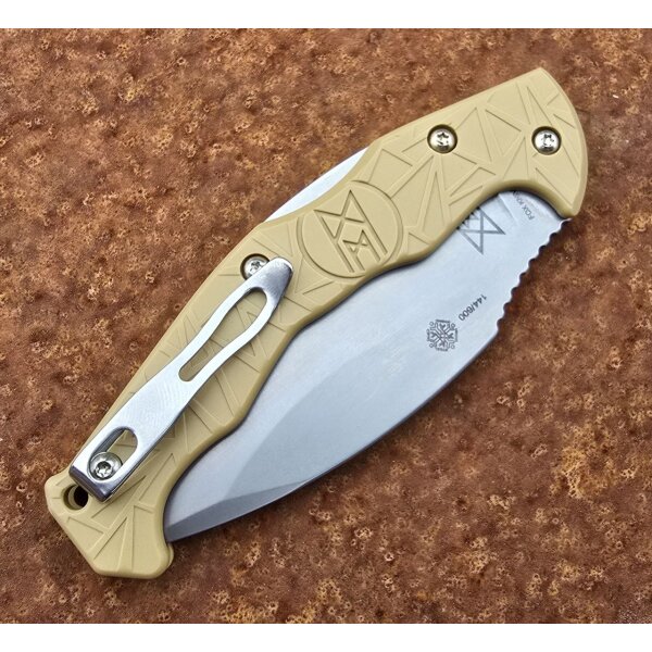 Midgards Messer EDC Kukri Backlock FDE Hybrid-Cryo-Stahl