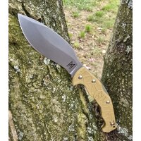 Midgards Messer EDC Kukri Backlock FDE Hybrid-Cryo-Stahl
