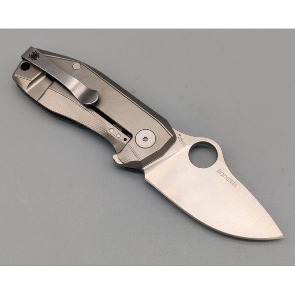 Spyderco Spyderco SpyNano Flash Batch Ti Green Micarta 01SP1332