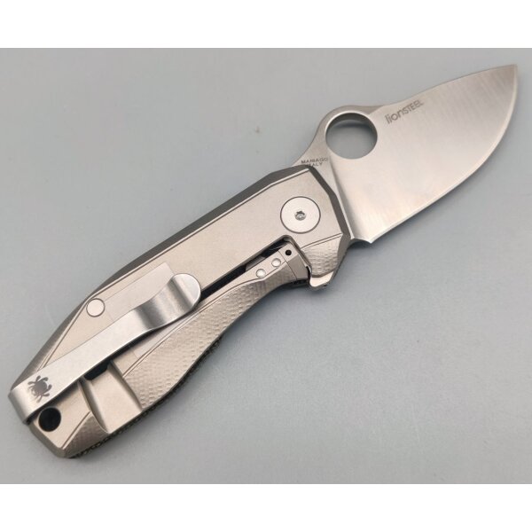 Spyderco Spyderco SpyNano Flash Batch Ti Green Micarta 01SP1332