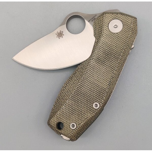 Spyderco Spyderco SpyNano Flash Batch Ti Green Micarta 01SP1332