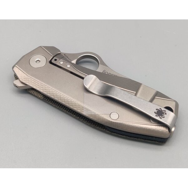Spyderco Spyderco SpyNano Flash Batch Ti Green Micarta 01SP1332