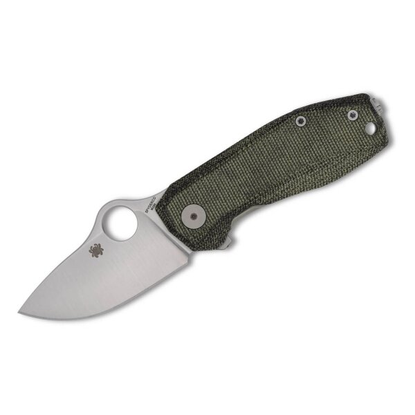 Spyderco Spyderco SpyNano Flash Batch Ti Green Micarta 01SP1332