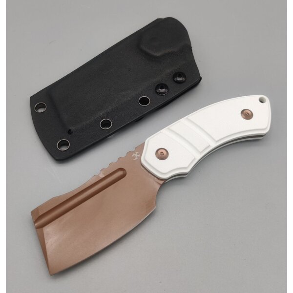 Kansept Knives Korvid S Fixed Blade Rosegold-White