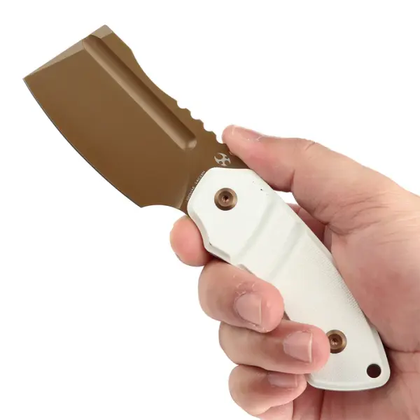 Kansept Knives Korvid S Fixed Blade Rosegold-White
