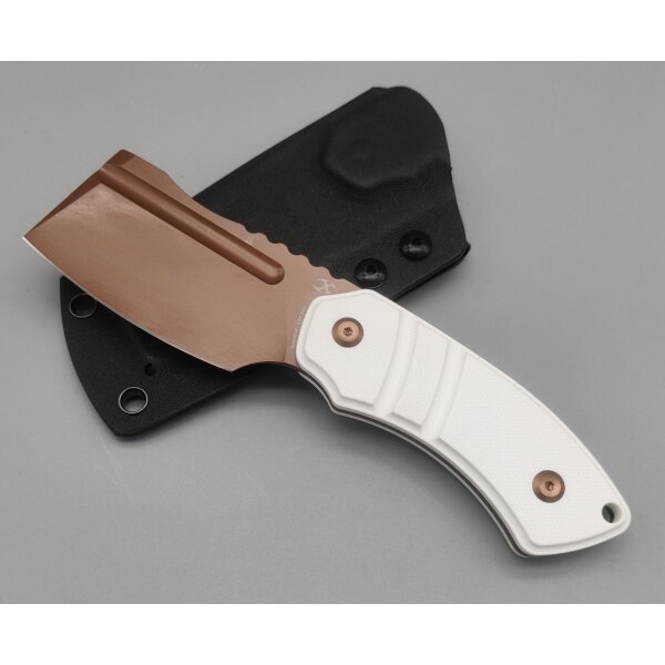 Kansept Knives Korvid S Fixed Blade Rosegold-White