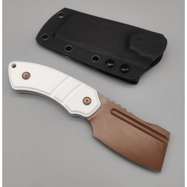 Kansept Knives Korvid S Fixed Blade Rosegold-White