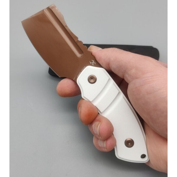 Kansept Knives Korvid S Fixed Blade Rosegold-White