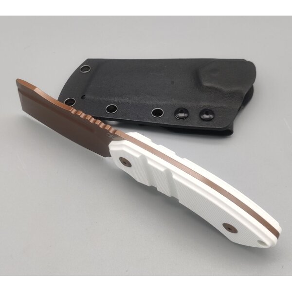 Kansept Knives Korvid S Fixed Blade Rosegold-White