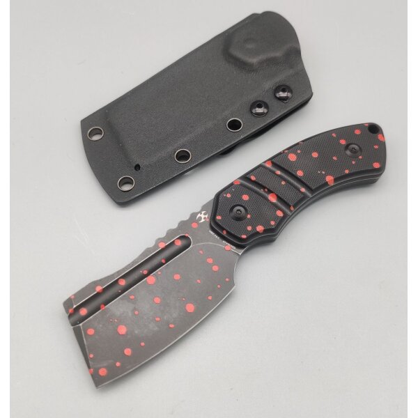 Kansept Knives Korvid S Fixed Blade Blood Print-Black