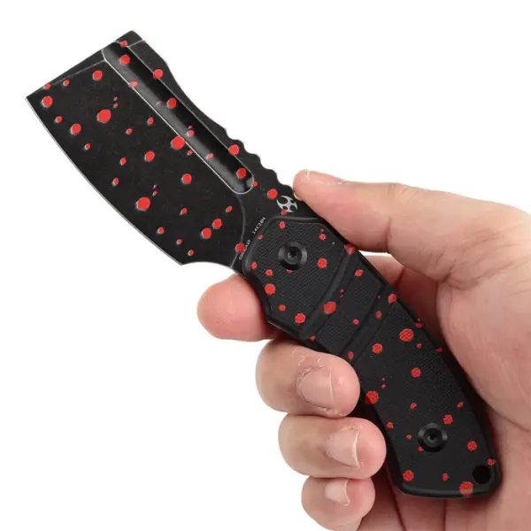 Kansept Knives Korvid S Fixed Blade Blood Print-Black