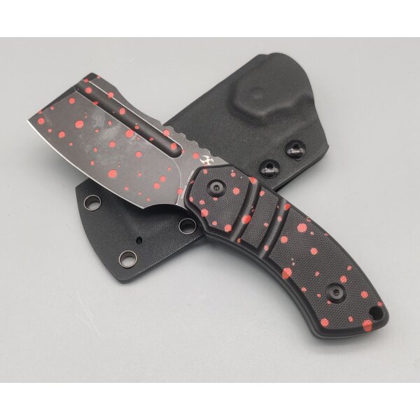 Kansept Knives Korvid S Fixed Blade Blood Print-Black