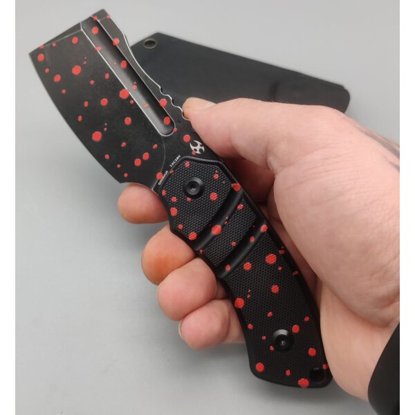 Kansept Knives Korvid S Fixed Blade Blood Print-Black