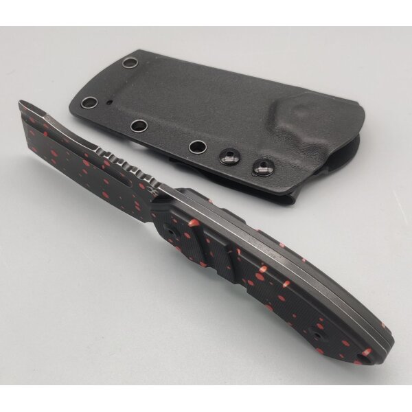 Kansept Knives Korvid S Fixed Blade Blood Print-Black