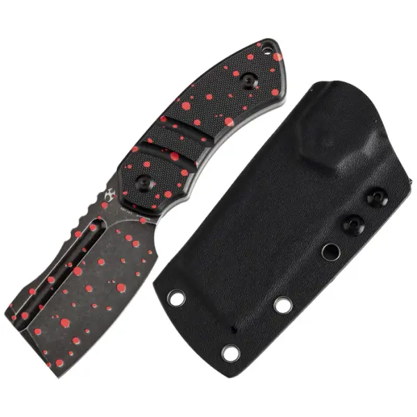Kansept Knives Korvid S Fixed Blade Blood Print-Black