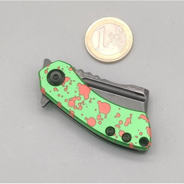 Kansept Knives Mini Korvid Flipper Green by Koch Tools