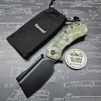 Kansept Knives Korvid XL Flipper Camouflage by Koch Tools