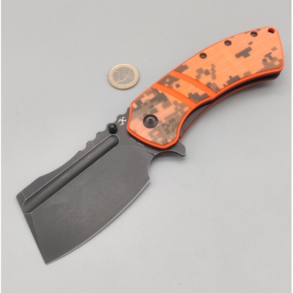 Kansept Knives Korvid XL Flipper Orange Camouflage by Koch Tools