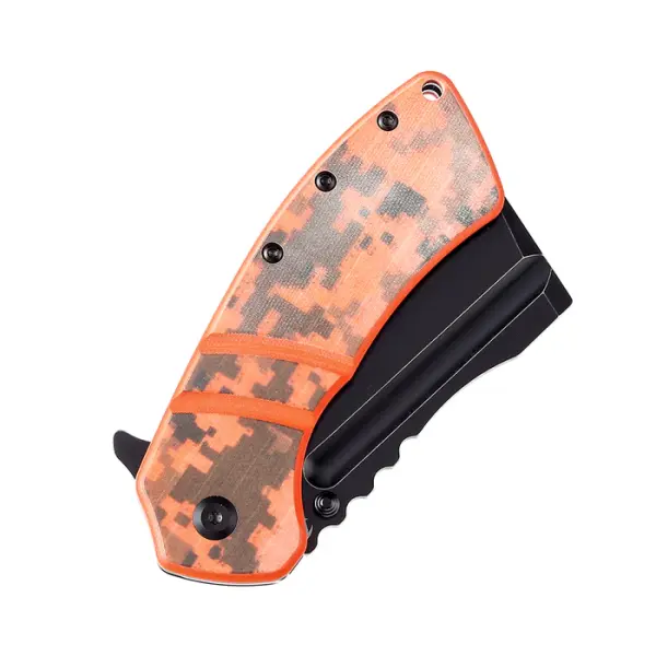Kansept Knives Korvid XL Flipper Orange Camouflage by Koch Tools