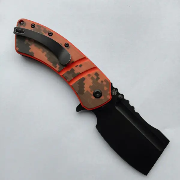 Kansept Knives Korvid XL Flipper Orange Camouflage by Koch Tools